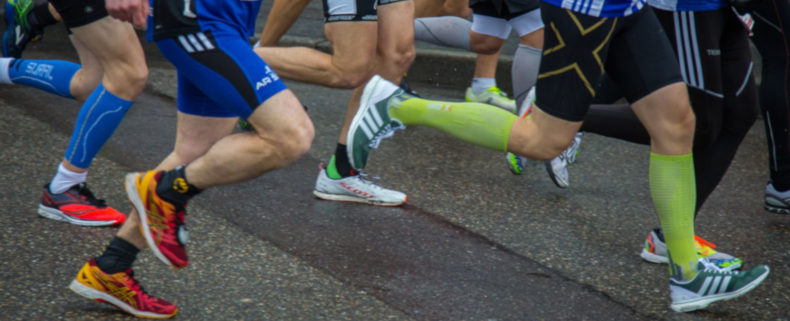 Athletic socks while competing